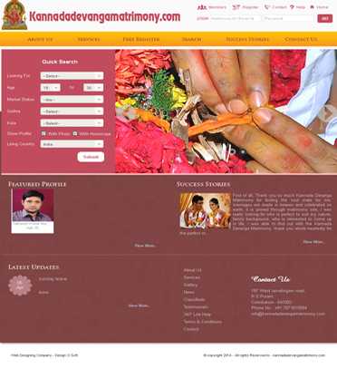 Matrimony website design company in Coimbatore